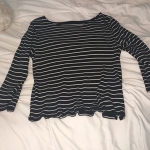 Black and white stripped shirt